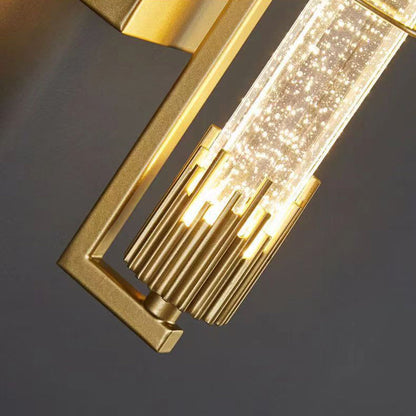 Luxury Cylinder Iron Crystal LED Wall Sconce Lamp