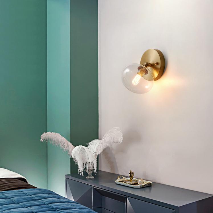 Nordic Creative Glass Magic Bean 1-Light Wall Sconce Lamp