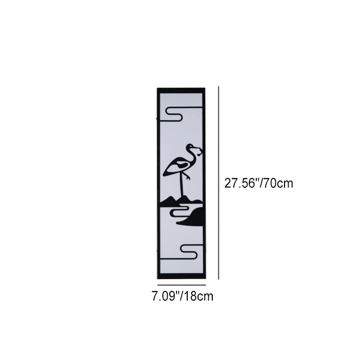 Chinese Rectangle Shade LED Waterproof Wall Sconce Lamp