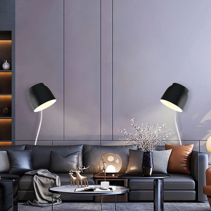 Solid Color Rotatable Iron 1-Light Wall Sconce Lamp