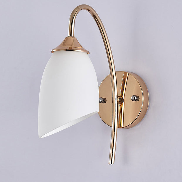 Contemporary Nordic Pod Iron Glass 1-Light Wall Sconce Lamp