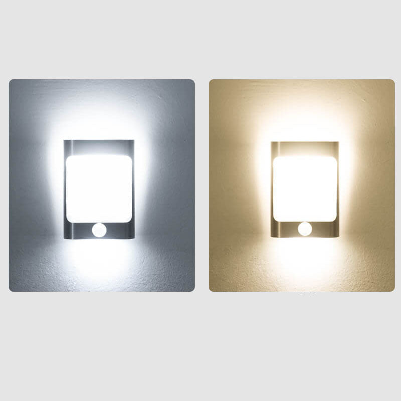 Rectangular Aluminum USB Rechargeable LED Wall Sconce Lamp