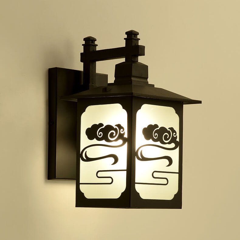 Chinese Sheet Zinc Alloy 1-Light Wall Sconce Lamp