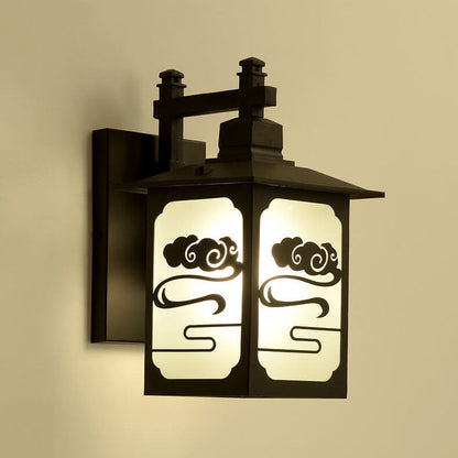 Chinese Sheet Zinc Alloy 1-Light Wall Sconce Lamp