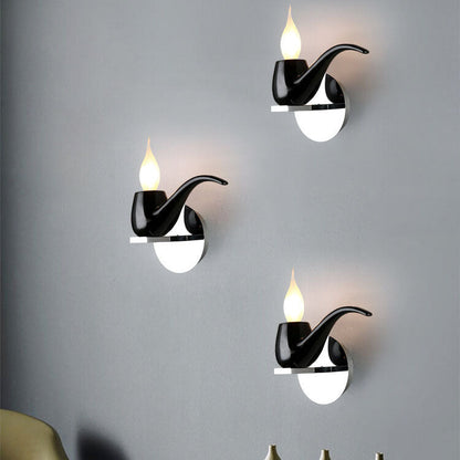 Creative Pipe Resin Hardware 1-Light Wall Sconce Lamp