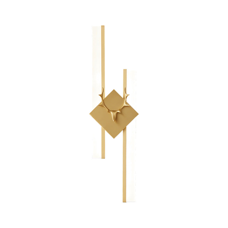 Rectangular Antler Full Copper LED Wall Sconce Lamp