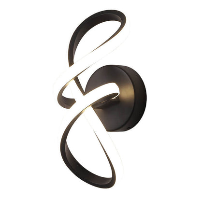 Nordic Twisted Line Shape Aluminum LED Wall Sconce Lamp