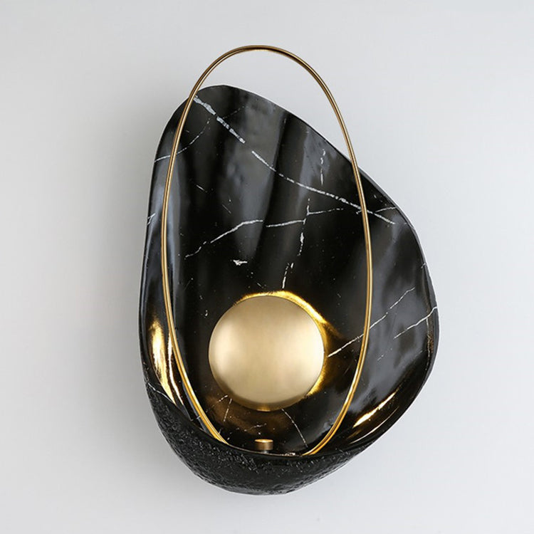 Scandinavian Shell Resin Metal LED Wall Sconce Lamp