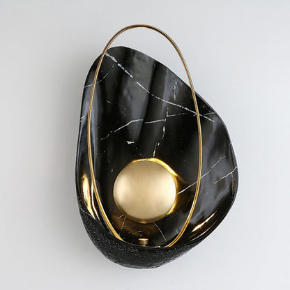 Scandinavian Shell Resin Metal LED Wall Sconce Lamp