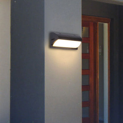 Geometry Outdoor Waterproof Sensor LED Wall Sconce Lamp