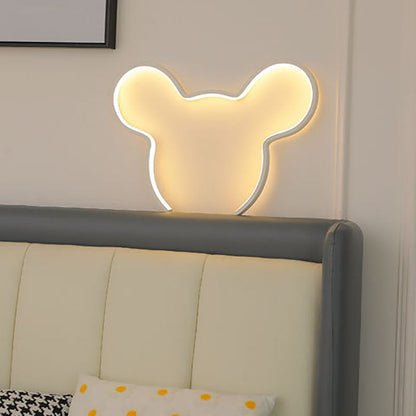 Cartoon Mouse Strip Aluminum Silicone LED Wall Sconce Lamp