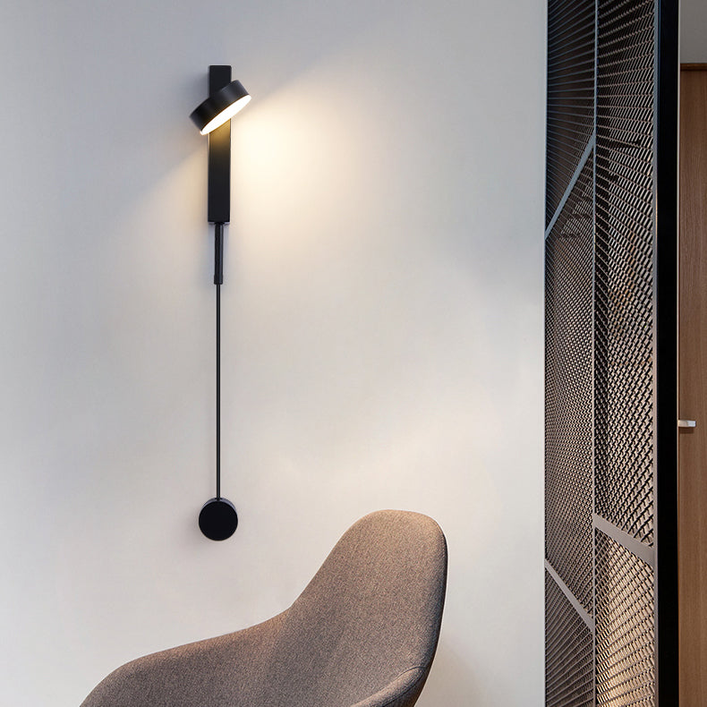 Minimalist Long Aluminum Iron Acrylic LED Wall Sconce Lamp