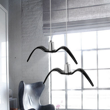 Contemporary Nordic Personality Wrought Iron Seagull LED Pendant Light For Living Room