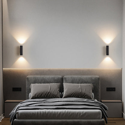 Minimalist Cylinder Iron Aluminum LED Wall Sconce Lamp