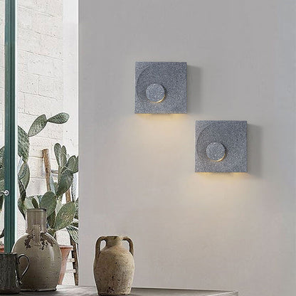 Scandinavian Cement Square 1-Light Wall Sconce Lamp