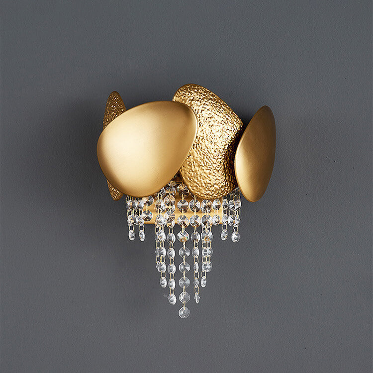 Luxury Crystal Tassel Gold 2/3 Light Wall Sconce Lamp