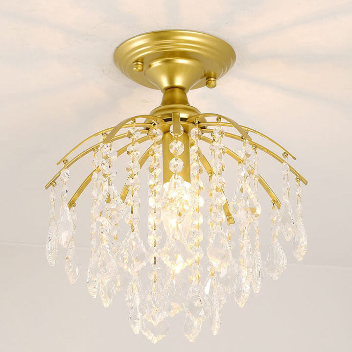 Modern Crystal Iron Ceiling Light
