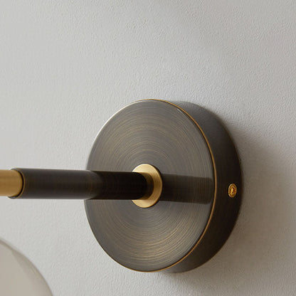 Light Luxury Round Ball Copper 1-Light Wall Sconce Lamp