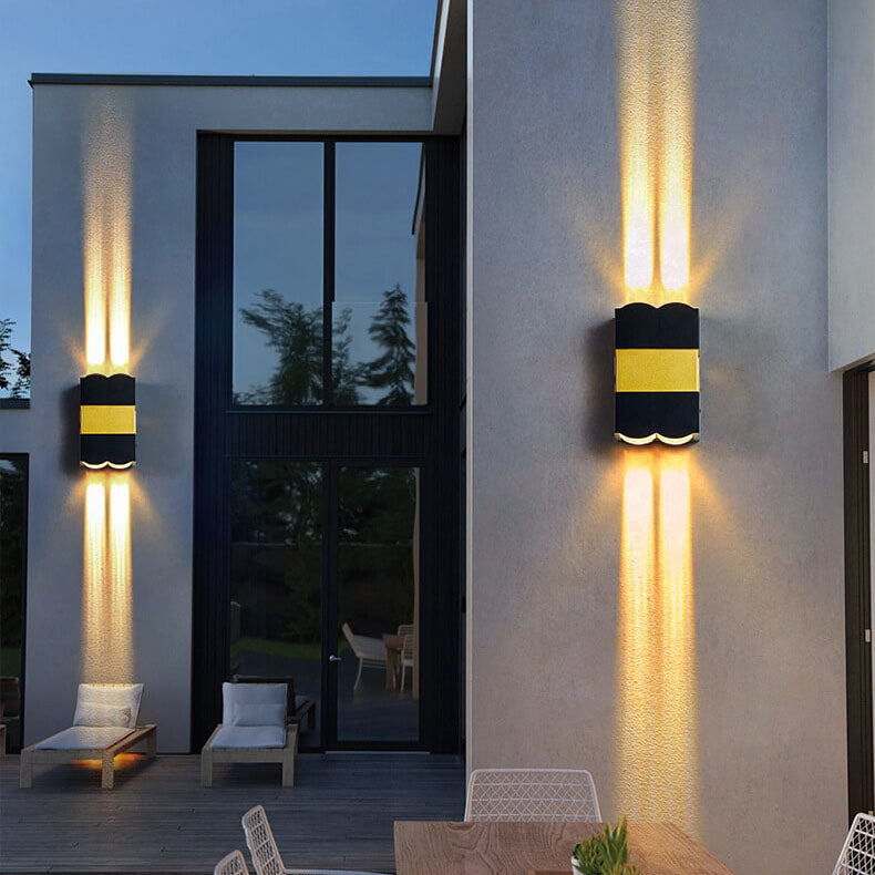 Rectangular Waterproof Outdoor Patio Wall Sconce Lamp