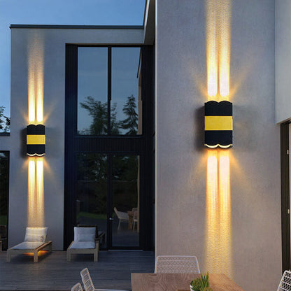 Rectangular Waterproof Outdoor Patio Wall Sconce Lamp