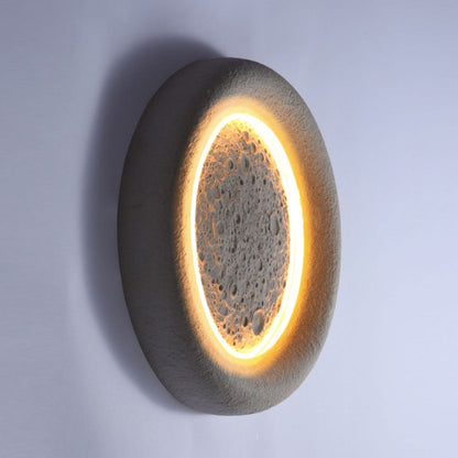 Chinese Moon Texture Shade LED Waterproof Wall Sconce Lamp