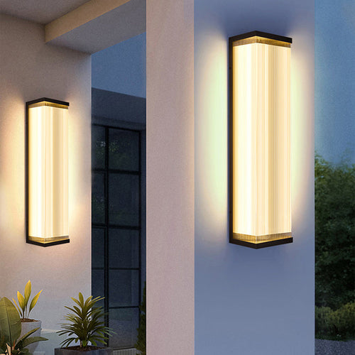 Waterproof Steel Acrylic LED Outdoor Wall Sconce Lamp