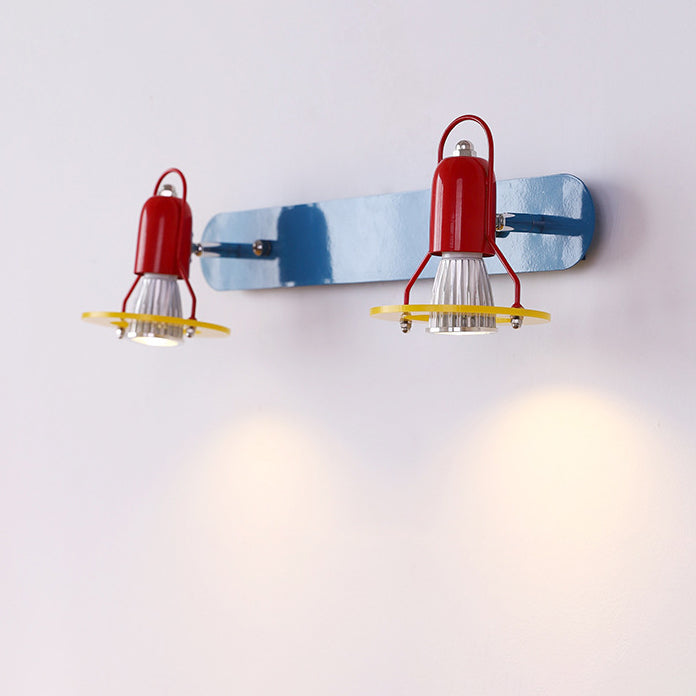 Childlike Iron 2-Light Mirror Front Wall Sconce Lamp