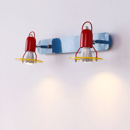 Childlike Iron 2-Light Mirror Front Wall Sconce Lamp