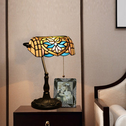 Tiffany Zinc Alloy Stained Glass 1-Light Table Lamp