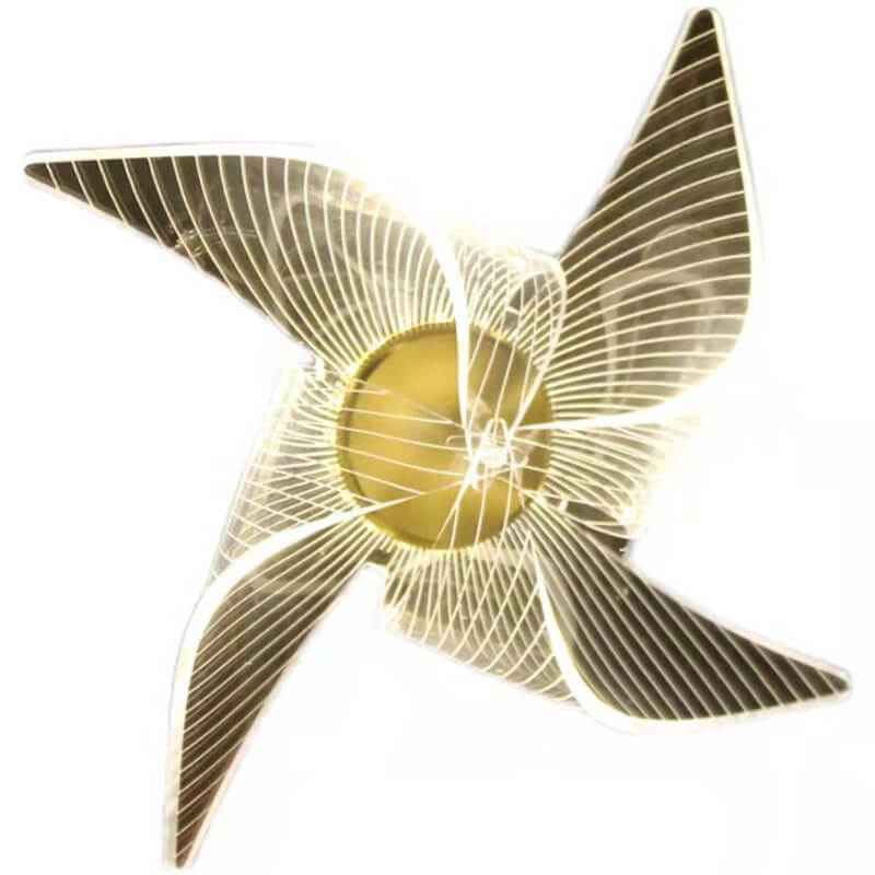 Light Luxury Pinwheel Acrylic Aluminum LED Wall Sconce Lamp