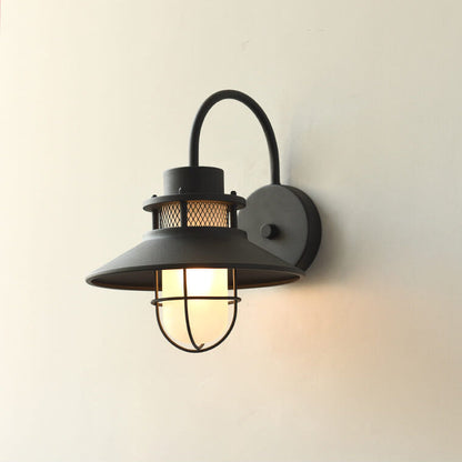 Outdoor Iron Body 1-Light Outdoor Wall Sconce Lamp