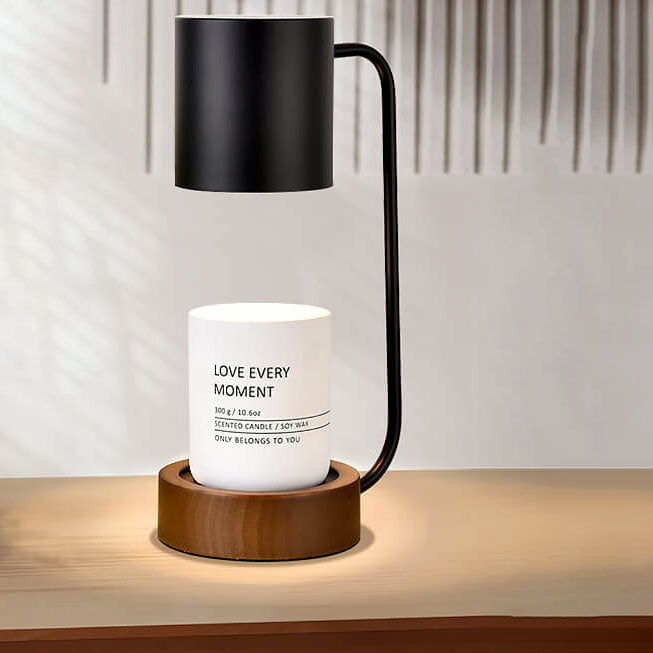 Japanese Minimalist Wood Timing Dimming Table Lamp
