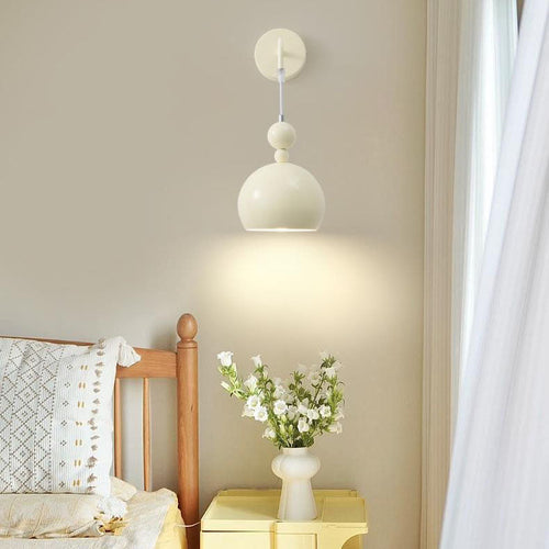 Scandinavian Gourd Iron Glass 1-Light Wall Sconce Lamp