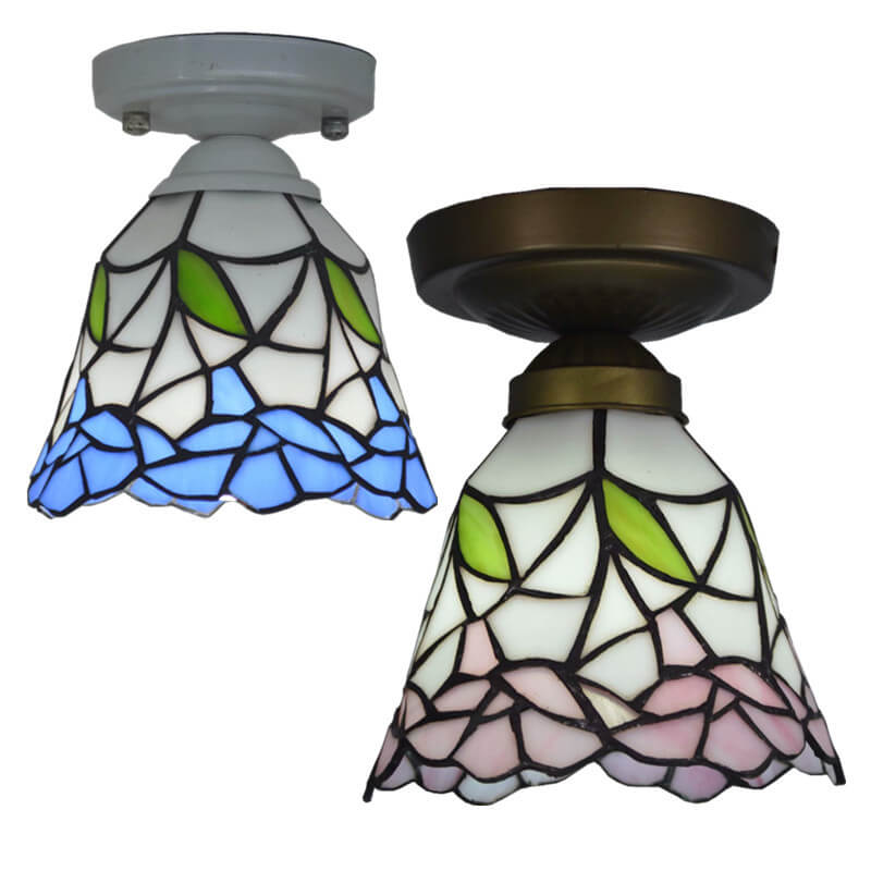 Traditional European Tiffany 1-Light Wall Sconce Lamp