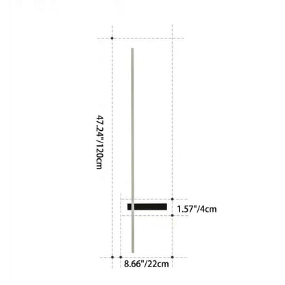 Waterproof Long Iron Acrylic LED Outdoor Wall Sconce Lamp