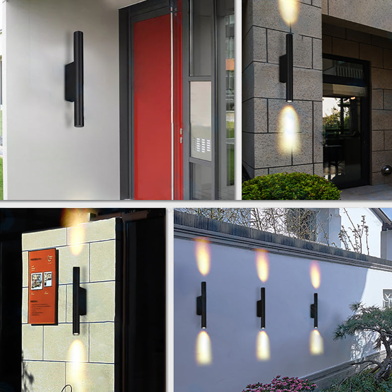 Long Tempered Glass LED Waterproof Wall Sconce Lamp