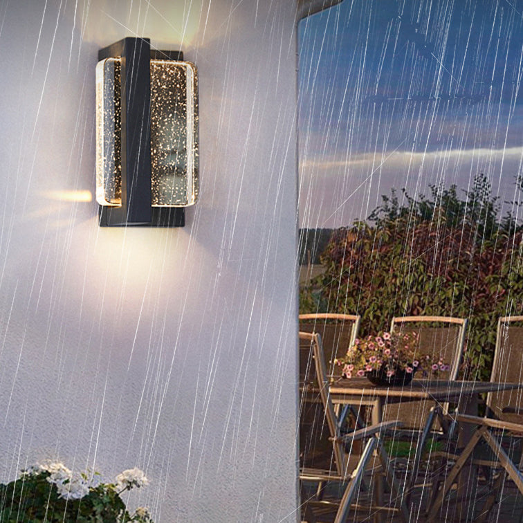 Waterproof Iron Crystal LED Outdoor Wall Sconce Lamp