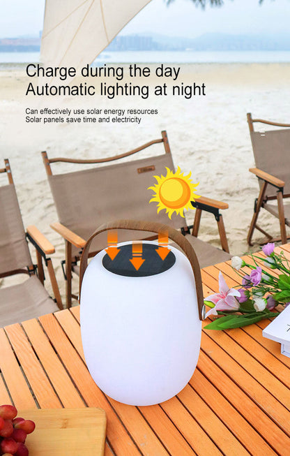 Solar PE Portable Basket LED Outdoor Waterproof Light