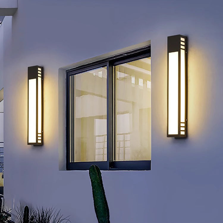 Simplicity Acrylic Column LED Waterproof Wall Sconce Lamp