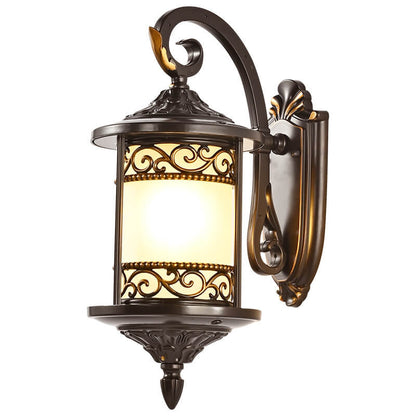 Cylindrical Outdoor Waterproof 1-Light Wall Sconce Lamp