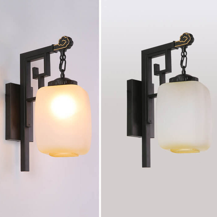 New Chinese Retro Pattern Design 1-Light Wall Sconce Lamp