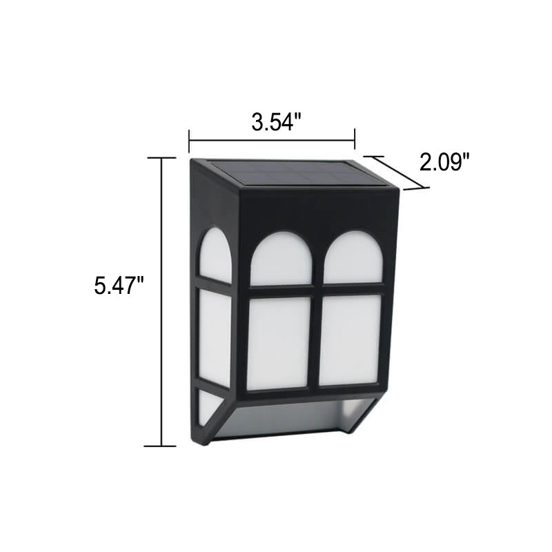 Solar Fence Square RGB Color LED Fence Wall Sconce Lamp