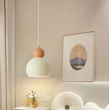 Creative Cream Round Dome Iron 1-Light Wall Sconce Lamp