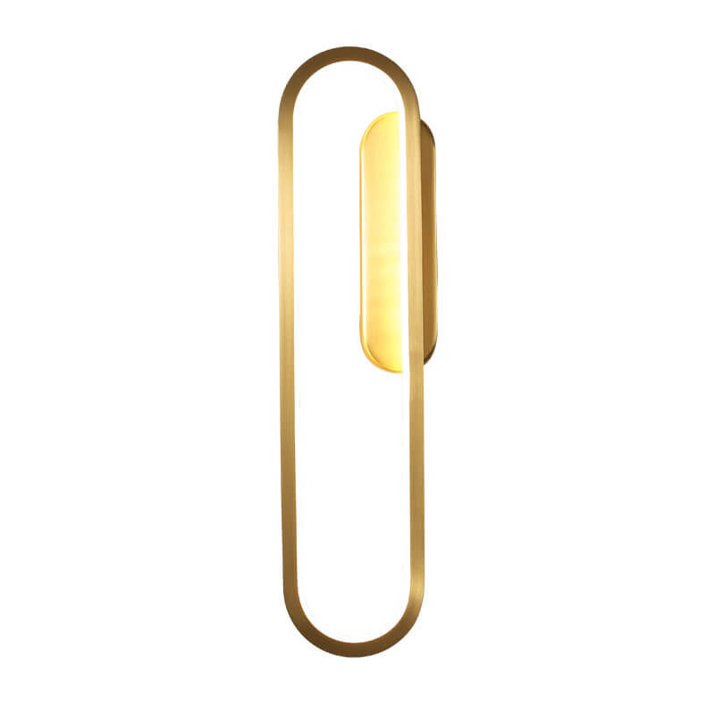 Industrial All Copper Oval Design LED Wall Sconce Lamp