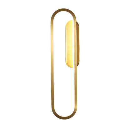Industrial All Copper Oval Design LED Wall Sconce Lamp