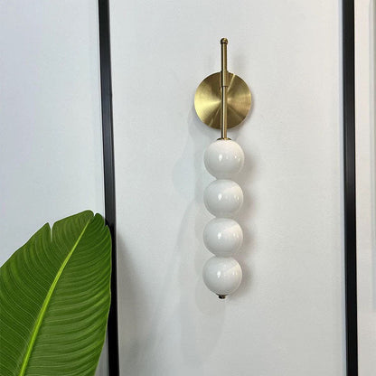 Simplicity Iron Glass Ball 3/5/7-Light Wall Sconce Lamp