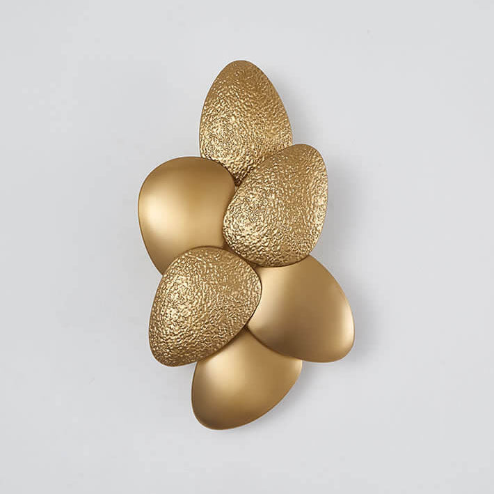 Gold Stainless Steel Pebble 3/6 Light Wall Sconce Lamp