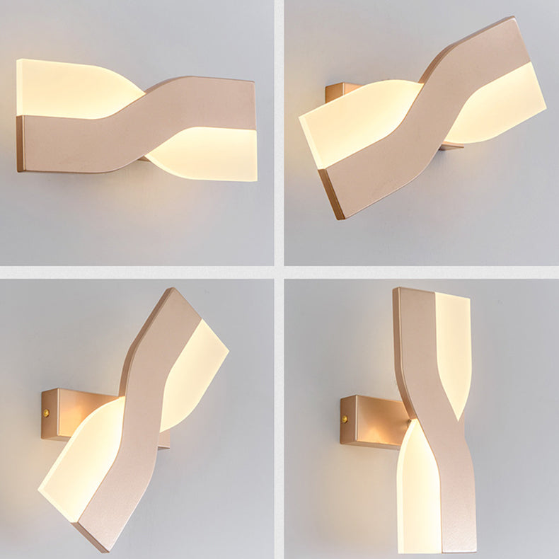 Creative Rotatable Funnel Iron Acrylic LED Wall Sconce Lamp