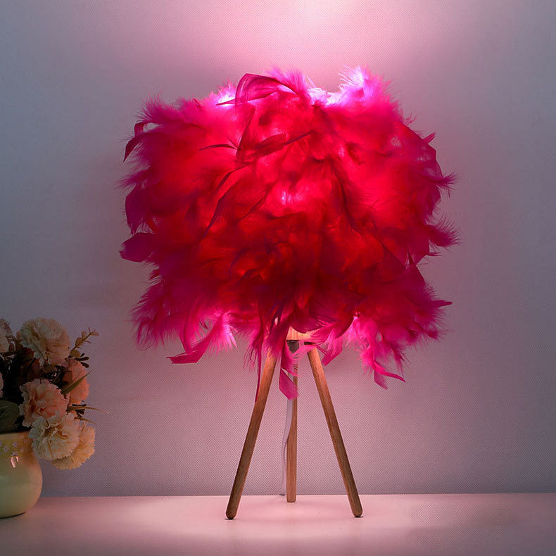 Modern Feather Table Lamp