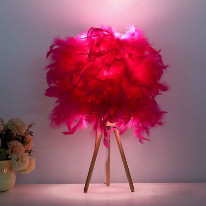 Modern Feather Table Lamp
